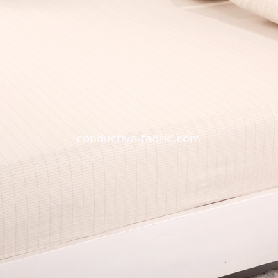 EMF silver conductive earthing fitted sheet for bed