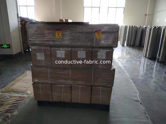 anti-RFID silver fabric nickel copper conductive RF blocking fabric cheap price