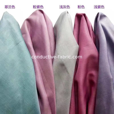 silver poly color fabric for EMF protection 5G clothing