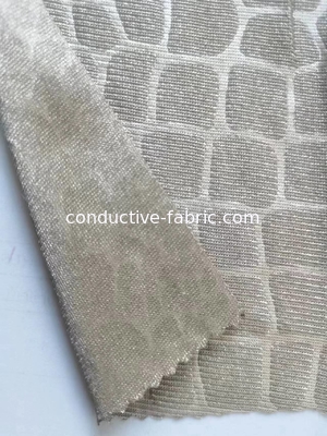 silver fiber jacquard EMF shielding fabric for clothing