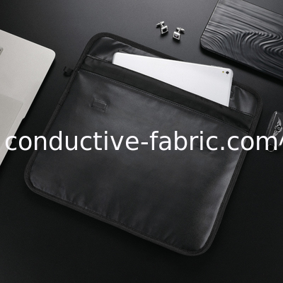 emf shielding anti RFID anti spy PU laptop bag