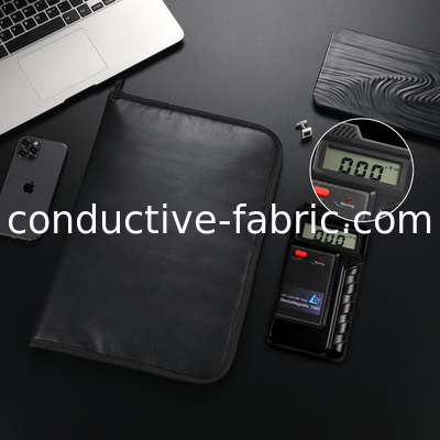 emf shielding anti RFID anti spy PU laptop bag