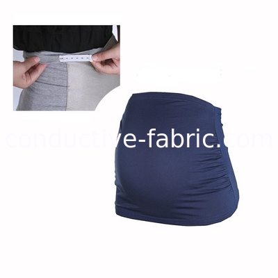 emi/rf shielding clothing pregnant bellyband silver fiber elastic