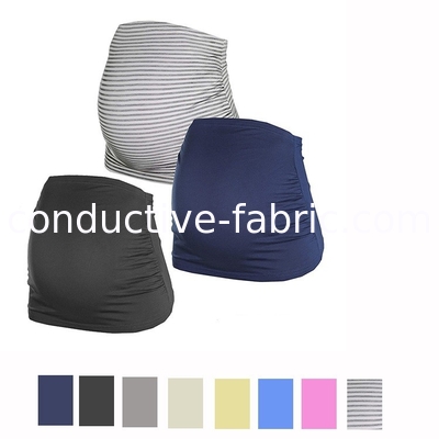 emi/rf shielding clothing pregnant bellyband silver fiber elastic