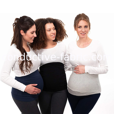 emi/rf shielding clothing pregnant bellyband silver fiber elastic