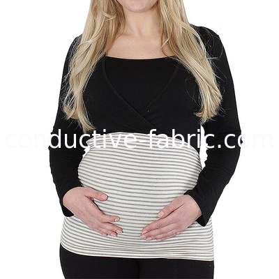 emi/rf shielding clothing pregnant bellyband silver fiber elastic