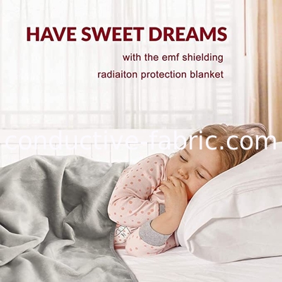 EMF shielding radiation protection throw blanket baby blanket