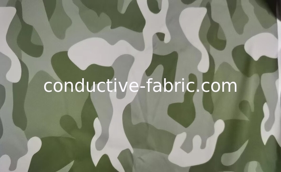 emf blocking IR radiation protection conductive fabric in camouflage color