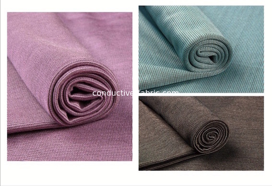 elastic knitted silver modal blended electromagnetic shielding fabric for clothing