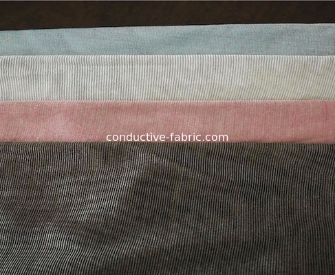 elastic knitted silver modal blended electromagnetic shielding fabric for clothing