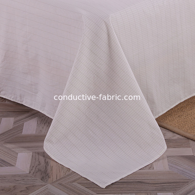 conductive fabric bed sheet antibacterial silver fiber grounding earthing quilt cover