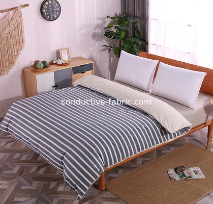 conductive fabric bed sheet antibacterial silver fiber grounding earthing quilt cover